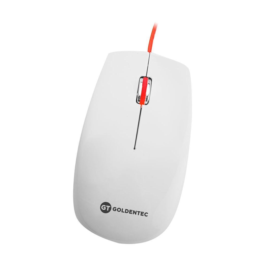 Mouse com Fio USB Colors Vermelho | Goldentec - Ibyte Atacado