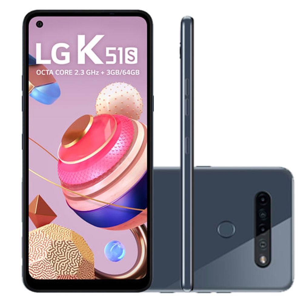 Smartphone LG K51S 64GB 3GB RAM Tela 6,55