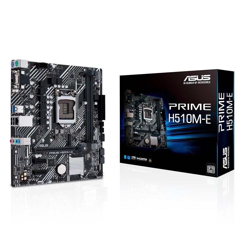 Placa-Mãe Asus Prime H510M-E Intel LGA1200, microATX, DDR4, M.2 Nvme -  Ibyte Atacado