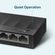 Switch-Gigabit-de-Mesa-TP-LINK-Com-5-Portas---LS1005G